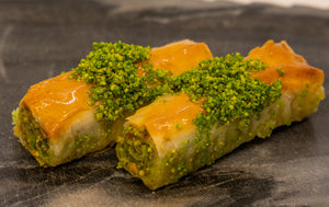 Premium Mediterranean Hand Made Mix Pistachio and Walnut Roll Baklava